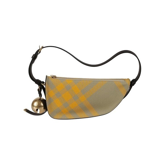 Burberry Asymmetrical Plaid Burberry Bag With Metallic Charm - NWT - Picture 1 of 3